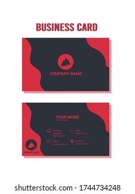 Business Card Template vektor. Clean identitty and company business card.