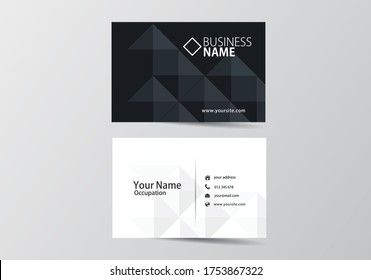 Business card template. Visiting card template
