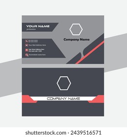 Business Card Template Visiting Card Design Stock Vector . 