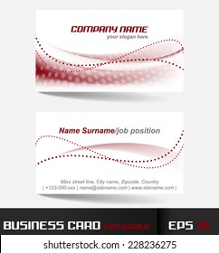 Business card template or visiting card set/design for your creative editing
