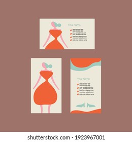 Business card template for women
