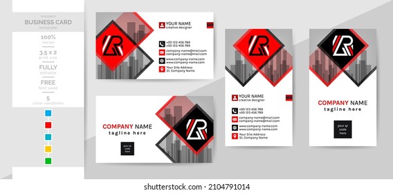 Business card template for you. This modern creative elegant corporate business card is a must for your personal and office. 2 theme colorwork, black, and others.