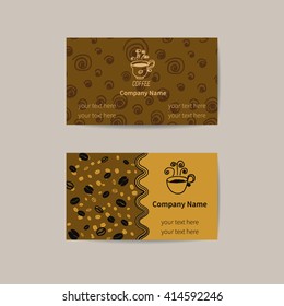 Business card templates for coffee shops.
