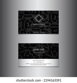 Business card templates for modern business people. It's easy to use as the standard size for business cards is 1050 x 600 pixels. Just fill your name and information and print.