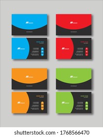 Business Card Templates with variation color