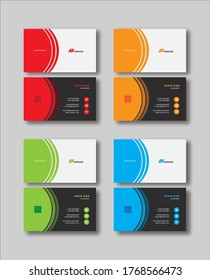 Business Card Templates with variation color