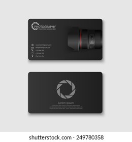 Business card template.vector