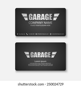 Business card template.vector