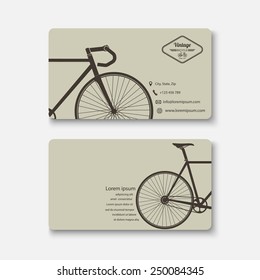 Business card template.vector