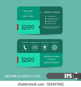 business card template,Vector illustration