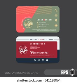 business card template,Vector illustration