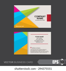 business card template,Vector modern and clean business card template.