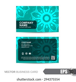 business card template,Vector modern and clean business card template.