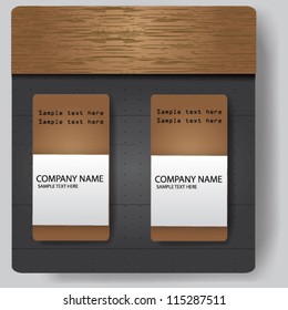 Business card for text,Vector