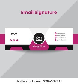 A business card that says email signature
