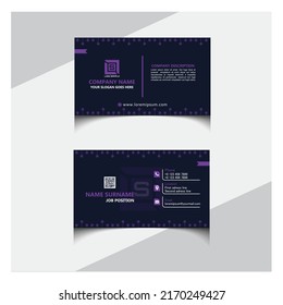 Business card unique design vector format