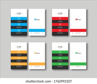 Business Card With Variation Color
