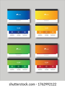 Business Card With Variation Color
