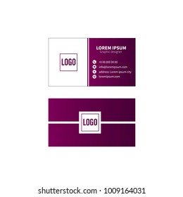 Business card vector