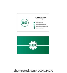 Business card vector