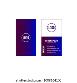 Business card vector