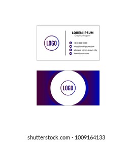 Business card vector