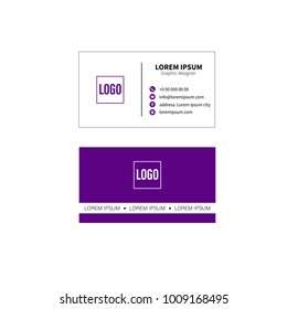 Business card vector