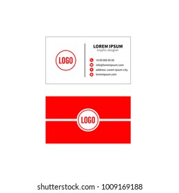 Business card vector
