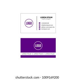 Business card vector