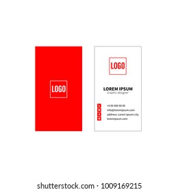 Business card vector
