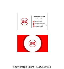 Business card vector