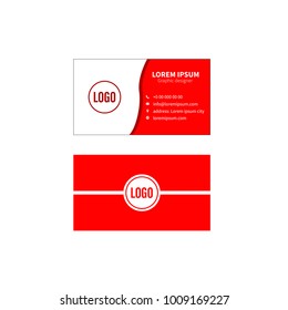 Business card vector