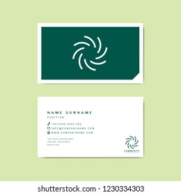 Business card vector