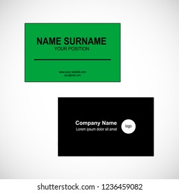 Business card vector