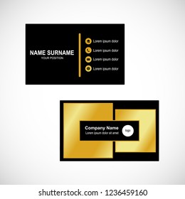 Business card vector