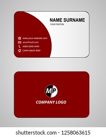Business card vector