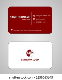 Business card vector