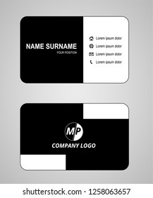 Business card vector
