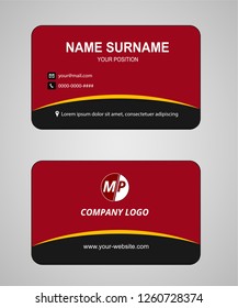 Business card vector