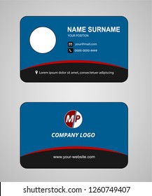 Business card vector