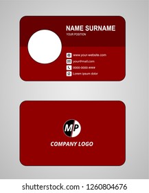 Business card vector