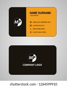 Business card vector