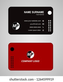 Business card vector