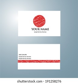 Business card vector.