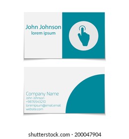 business card. vector 
