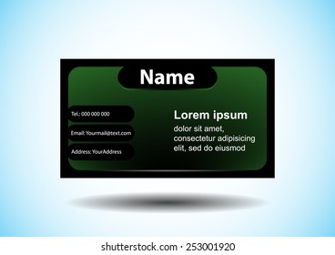 Business Card - vector