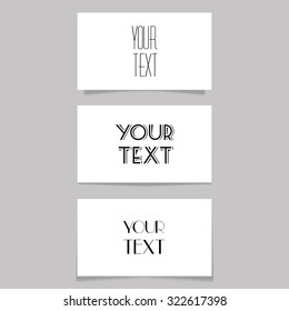 Business card vector