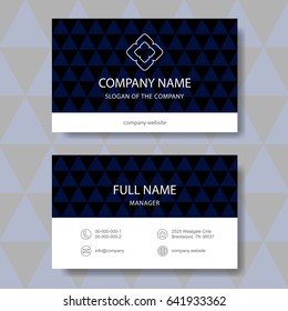 Business card, vector