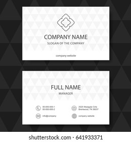 Business card, vector