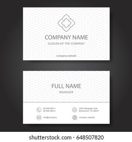 Business card, vector